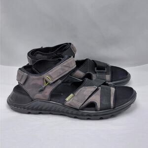 Ecco Exowrap 3 Strap Sport Sandal Men's Sz 45(US 11.5) Camo Casual Comfort Shoe